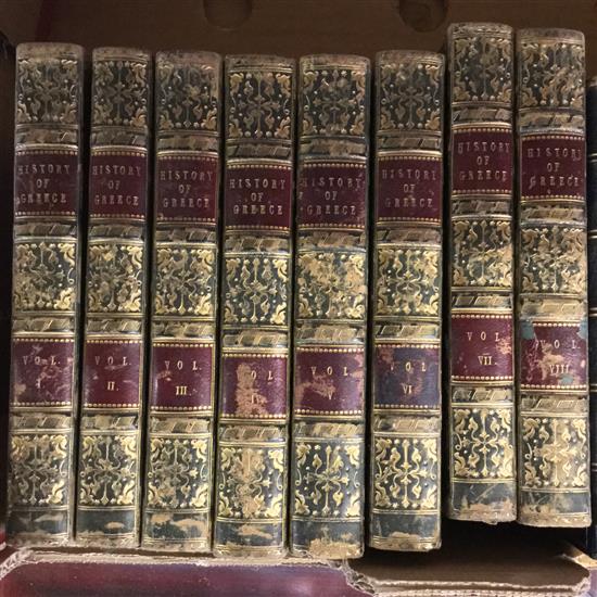 History of Greece & Tennyson leather bindings